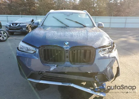 2022 BMW X3 xDrive30I из США, поврежденный, VIN 5UX53DP08N9N42037